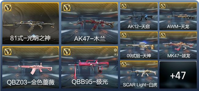 穿越火线：枪战王者2王者武器 56英雄武器 6英雄角色 78万化 枪皇