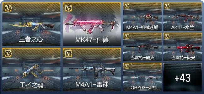 穿越火线：枪战王者V2 2王者武器 60英雄武器 73万化 枪王SSS