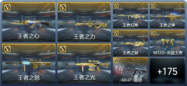 穿越火线：枪战王者V8 12王者武器 202英雄武器 7英雄角色 391万化 枪圣SSS
