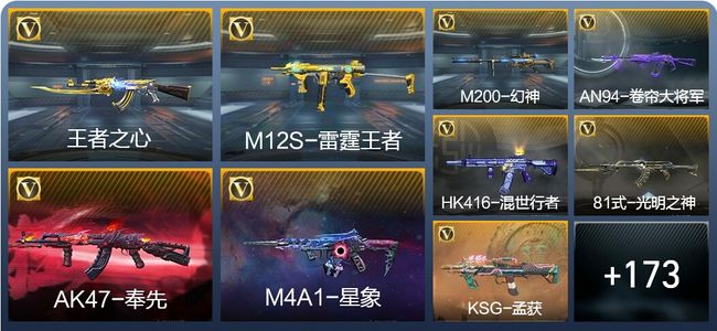 穿越火线：枪战王者V8 12王者武器 210英雄武器 4英雄角色 298万化 传奇