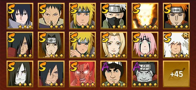 火影忍者V7 16S忍 46A忍 190忍 2196S碎片 19通灵 900W战力 前500名 上忍