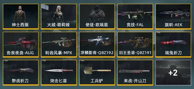 暗区突围库存价值514M 7近战武器 3金套装 6金枪皮 信誉5级 暗区传说