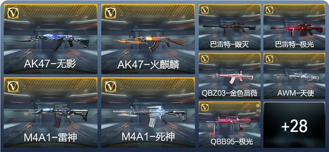 穿越火线：枪战王者V5 45英雄武器 56万化 大师SS