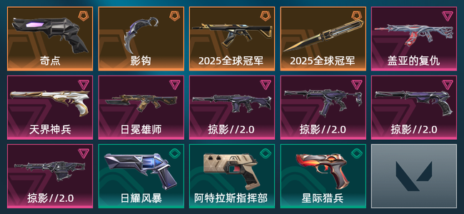无畏契约4橙皮 7紫皮 14皮肤 19470皮肤总价值 380已用源晶 铂金