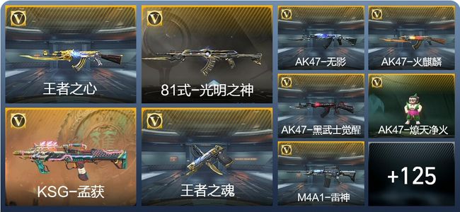 穿越火线：枪战王者V3 4王者武器 134英雄武器 6英雄角色 171万化 专家S