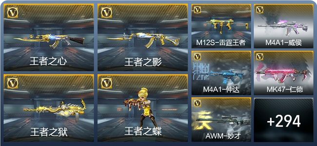 穿越火线：枪战王者V7 26王者武器 303英雄武器 12英雄角色 672万化 枪王