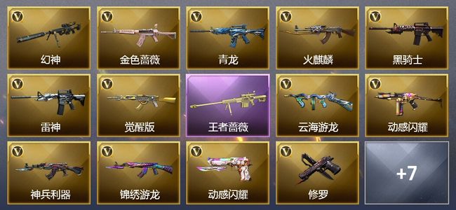 穿越火线（CF）1王者武器 18V武器 5皮肤 可排位 专家