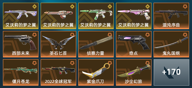 无畏契约40橙皮 4金皮 15紫皮 184皮肤 96680皮肤总价值 1940已用源晶