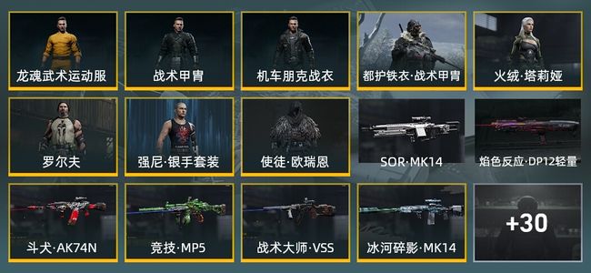 暗区突围库存价值158.8M 3手套 14近战武器 8金套装 19金枪皮 信誉5级 王牌