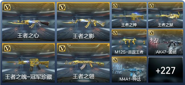穿越火线：枪战王者V9 21王者武器 254英雄武器 11英雄角色 488万化 枪圣S