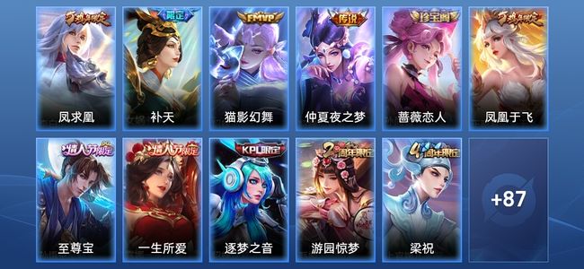 王者荣耀4传说 33史诗 98皮肤 尊贵铂金IV