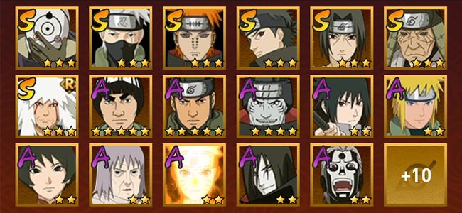 火影忍者V7 7S忍 20A忍 107忍 1053S碎片 13通灵 500W战力 前1000名 暗部