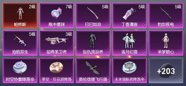 和平精英6升级枪 3粉装 127枪皮 79套装 41028热力 7印记 王牌