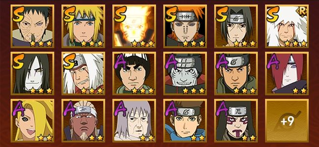 火影忍者V1 8S忍 18A忍 116忍 991S碎片 14通灵 500W战力 前1000名 见习