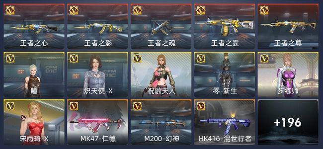 穿越火线：枪战王者5王者 204英雄武器 6英雄角色 288万化 专家S