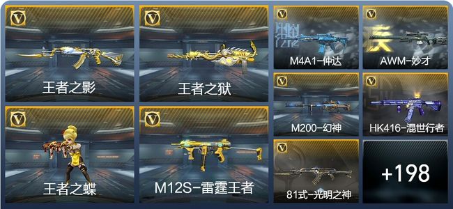 穿越火线：枪战王者10王者武器 207英雄武器 8英雄角色 333万化 专家S