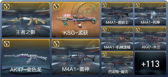 穿越火线：枪战王者V5 3王者武器 122英雄武器 6英雄角色 209万化 枪圣