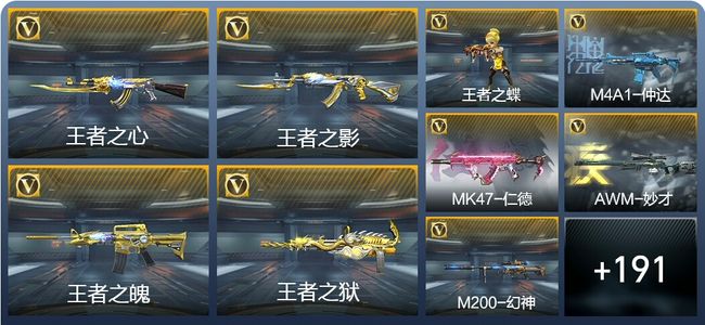 穿越火线：枪战王者V7 12王者武器 219英雄武器 6英雄角色 402万化 枪皇