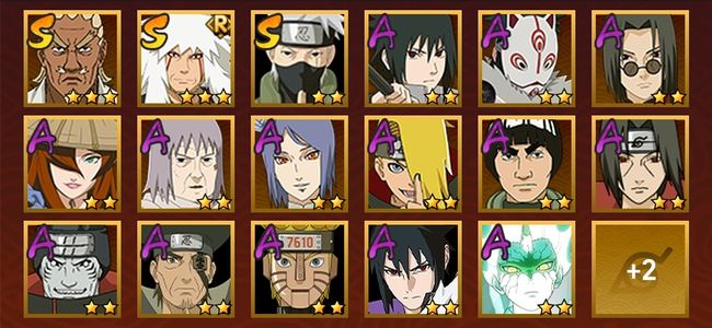 火影忍者V9 3S忍 16A忍 62忍 497S碎片 15通灵 300W战力 前500名 上忍