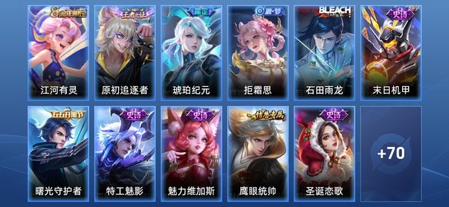 王者荣耀20史诗 81皮肤 永恒钻石IV