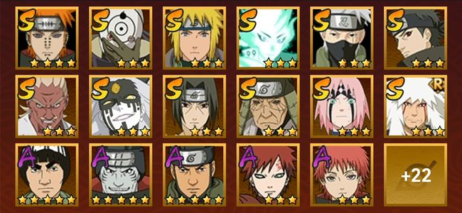 火影忍者V9 12S忍 27A忍 136忍 1732S碎片 16通灵 900W战力 前500名 暗部