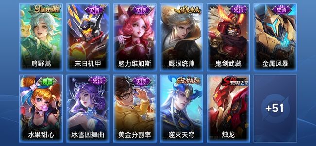 王者荣耀1传说 8史诗 63皮肤 最强王者