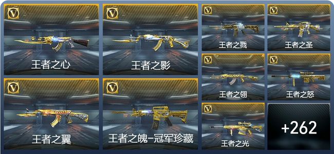 穿越火线：枪战王者V9 35王者武器 290英雄武器 13英雄角色 520万化 枪王SSS