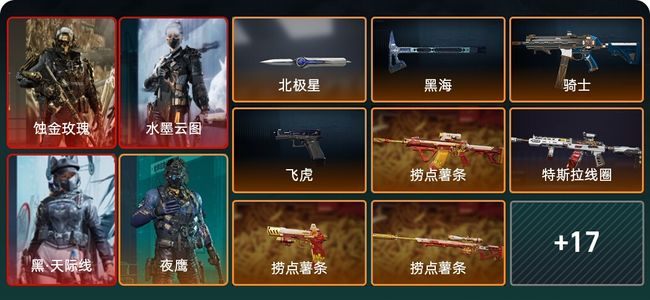 三角洲行动总资产321.1M 6干员外观 2传说近战 23传说枪械 钻石