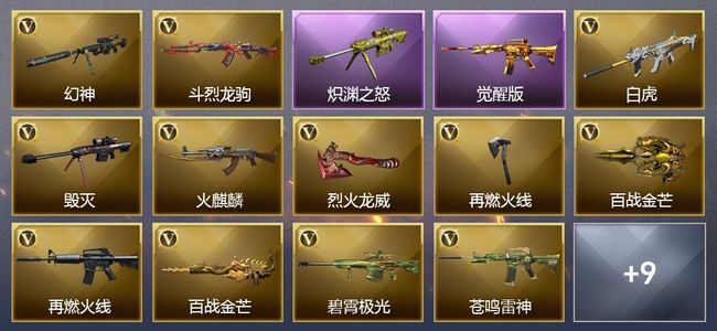 穿越火线（CF）2王者武器 15V武器 10皮肤 可排位 枪王