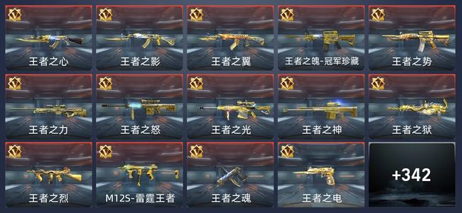 穿越火线：枪战王者V10 37王者 342英雄武器 14英雄角色 614万化 新锐
