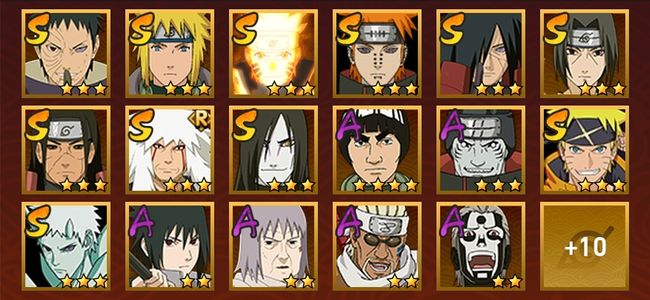 火影忍者V1 11S忍 16A忍 115忍 1242S碎片 14通灵 400W战力 上忍