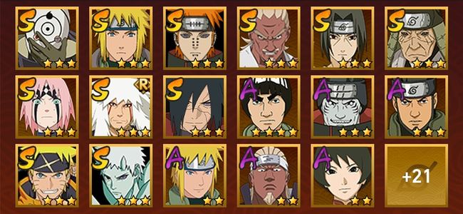 火影忍者V9 11S忍 27A忍 120忍 1307S碎片 14通灵 400W战力 上忍