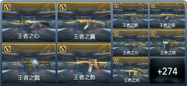 穿越火线：枪战王者V10 40王者武器 317英雄武器 6英雄角色 807万化 枪皇SS