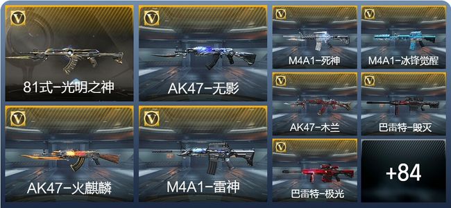 穿越火线：枪战王者V1 1王者武器 102英雄武器 3英雄角色 231万化 专家