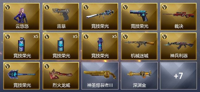 穿越火线（CF）23V武器 1V角色 9皮肤 可排位 传奇