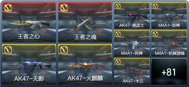 穿越火线：枪战王者V5 3王者 104英雄武器 3英雄角色 261万化 枪圣SSS