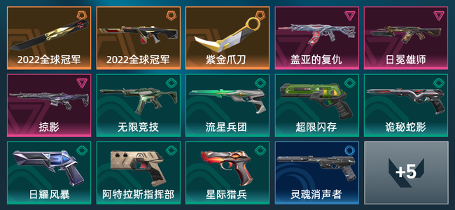 无畏契约3橙皮 3紫皮 19皮肤 12120皮肤总价值 275已用源晶 钻石