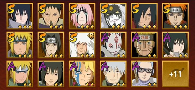 火影忍者V10 9S忍 19A忍 118忍 1016S碎片 14通灵 400W战力 上忍