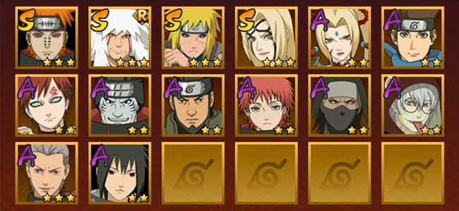 火影忍者V6 4S忍 10A忍 69忍 559S碎片 10通灵 200W战力 中忍