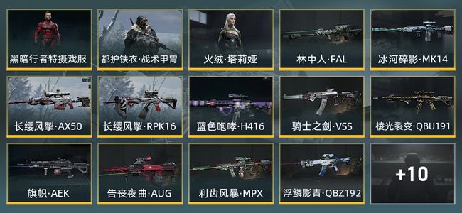 暗区突围库存价值8.0M 3手套 7近战武器 橙套装3金套装 14金枪皮 信誉5级 大师