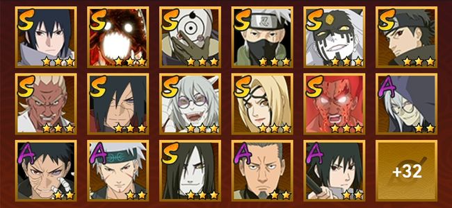 火影忍者V11 17S忍 32A忍 166忍 2338S碎片 19通灵 800W战力 前500名 暗部