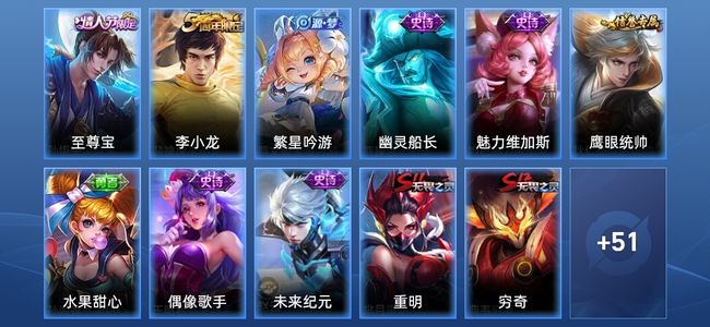 王者荣耀9史诗 62皮肤 秩序白银III