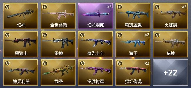 穿越火线（CF）36V武器 15皮肤 可排位 传奇