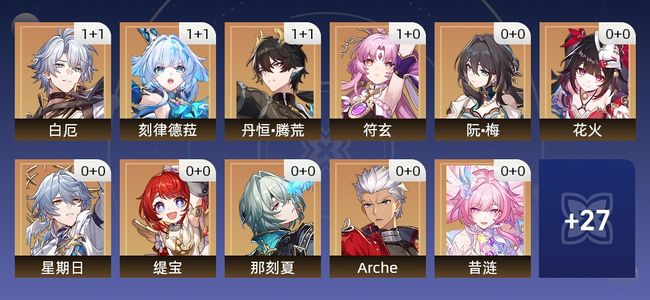 崩坏：星穹铁道36黄 21角色黄 15光锥黄 17五星角色 7五星光锥 68级 女主