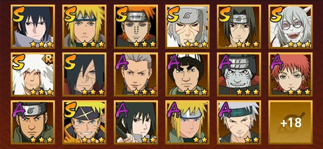 火影忍者V9 9S忍 26A忍 126忍 1339S碎片 16通灵 500W战力 前1000名 暗部