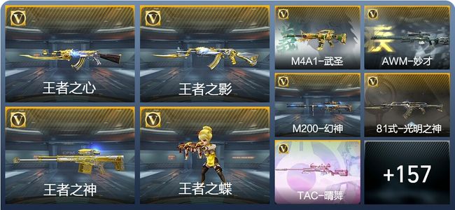 穿越火线：枪战王者V7 8王者武器 178英雄武器 6英雄角色 376万化 枪圣SS