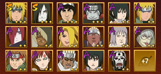 火影忍者V7 2S忍 22A忍 103忍 552S碎片 13通灵 500W战力 见习