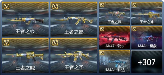 穿越火线：枪战王者15王者武器 316英雄武器 11英雄角色 612万化 枪圣