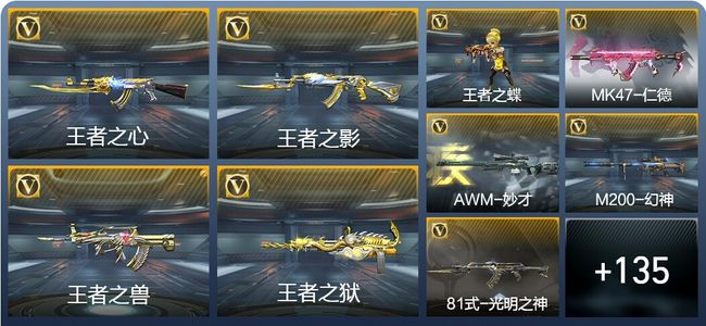 穿越火线：枪战王者V2 6王者武器 158英雄武器 4英雄角色 356万化 枪王