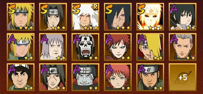 火影忍者V3 5S忍 17A忍 86忍 599S碎片 13通灵 400W战力 上忍